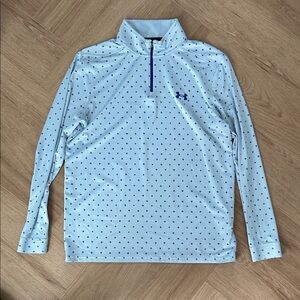 Under Armour Sky Blue Dotted Quarter Zip